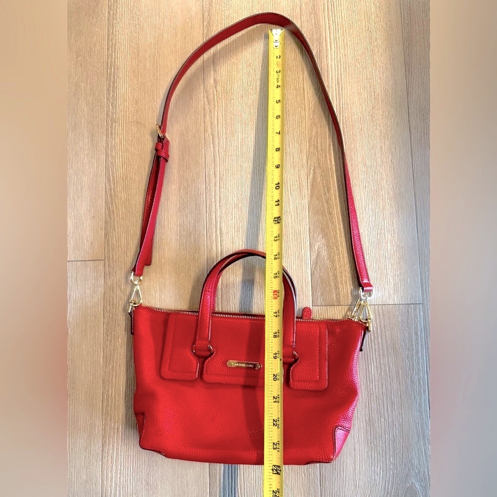 Michael Kors red crossbody purse. Excellent condition. - Picture 7 of 9